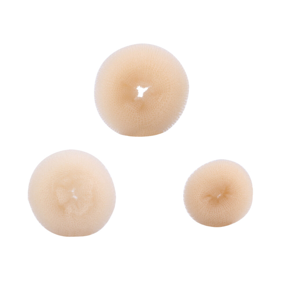 3pcs Hair Donut Bun Maker Cute Form Sponge Ponytail Bun Styling Maker for Ladies