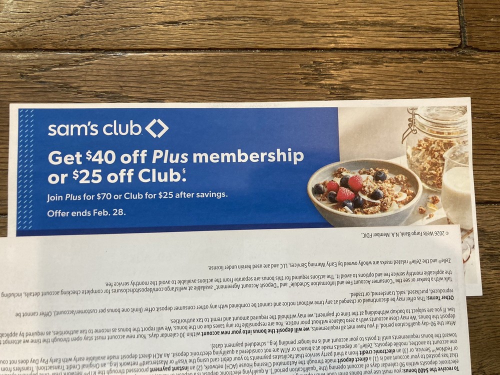 Sam’s Club Coupon - $25 Off Club; $40 Off Plus Membership - Store Only Exp 2/28-image