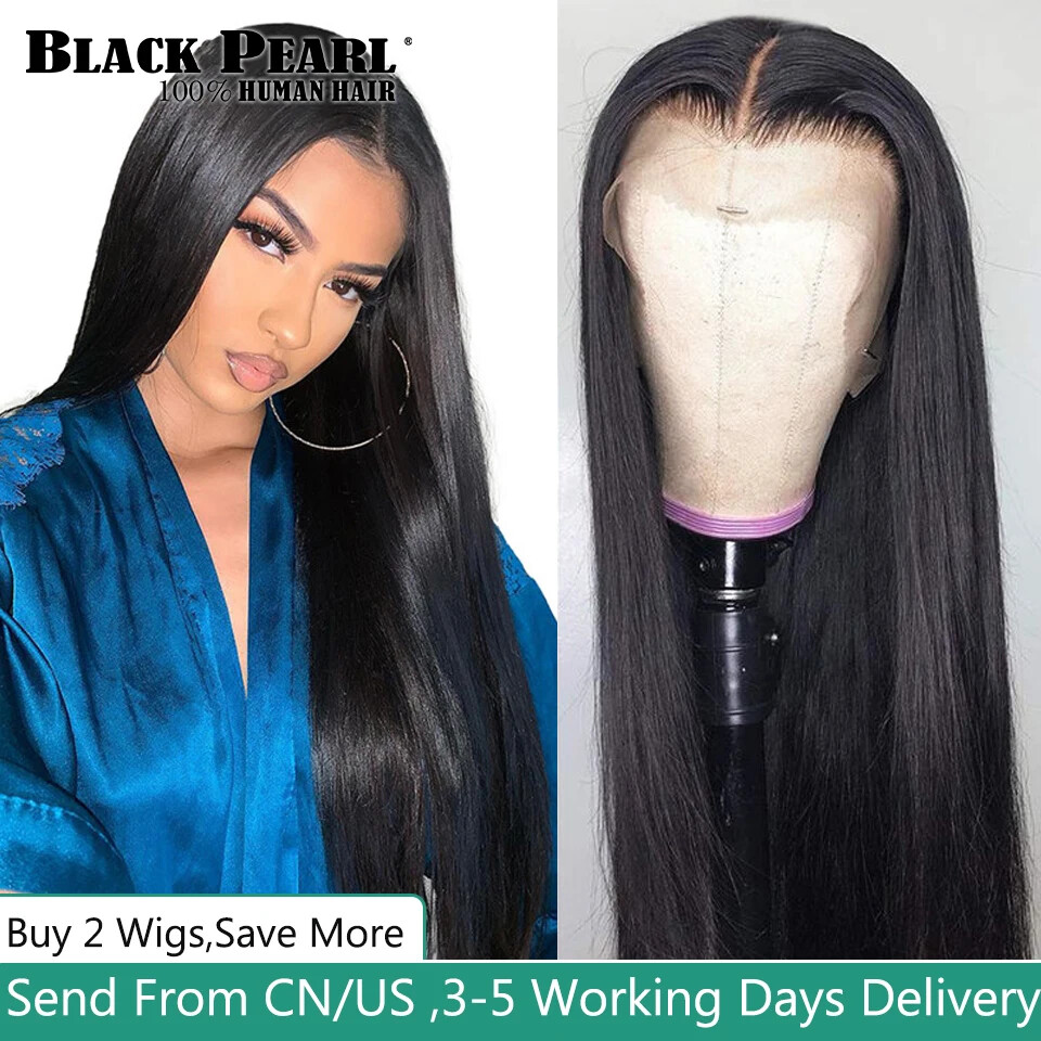 13X4 HD Lace Frontal Human Hair Wig Brazilian Glueless 4X4 Lace Closure