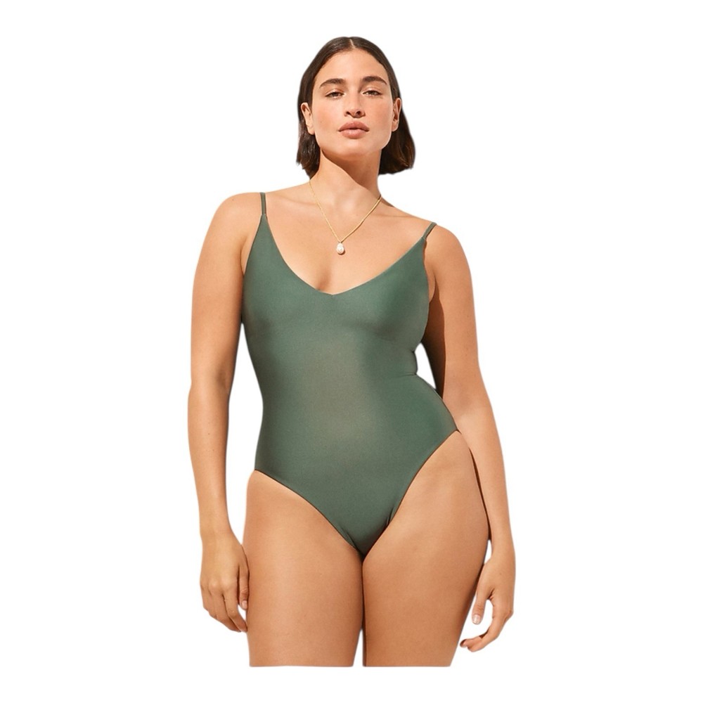 J Crew Simply Sage Green Lana One Piece in Classic Sculpt Womens Size 0