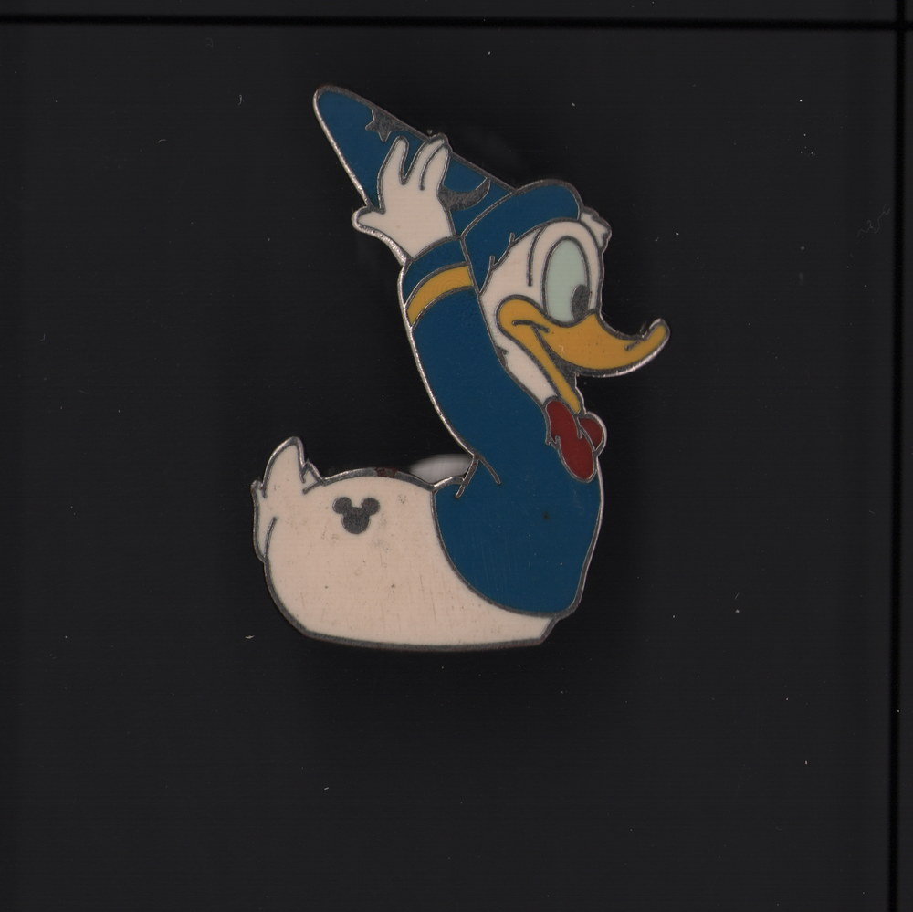 Disney 2007 Donald Duck Rubber Duckie Sorcerer Hat Hidden Mickey Pin