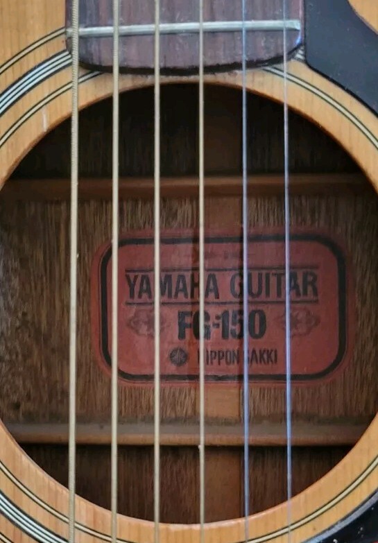 Vtg 1960's Yamaha FG-150 Red Label Guitar