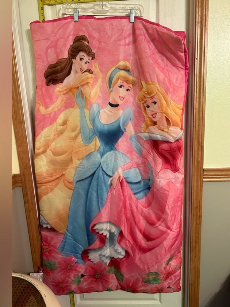 Disney Princess Sleeping Bag With Sleep Mask Cinderella, Aurora, Belle! B13