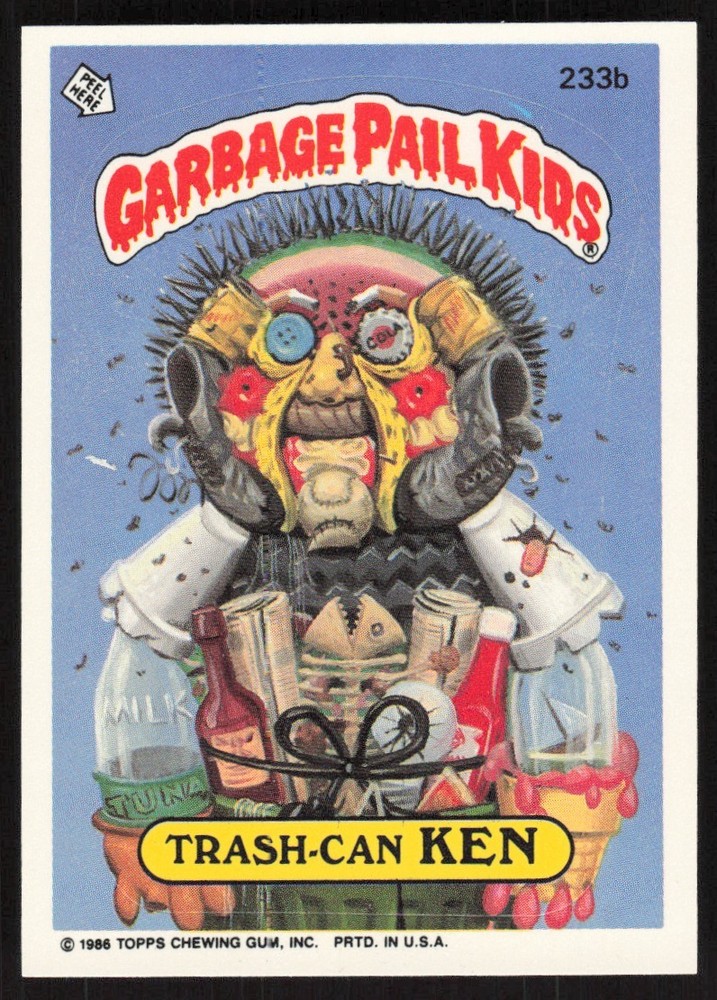1986 Garbage Pail Kids Topps Sticker Cards Complete Set Vintage Collectible