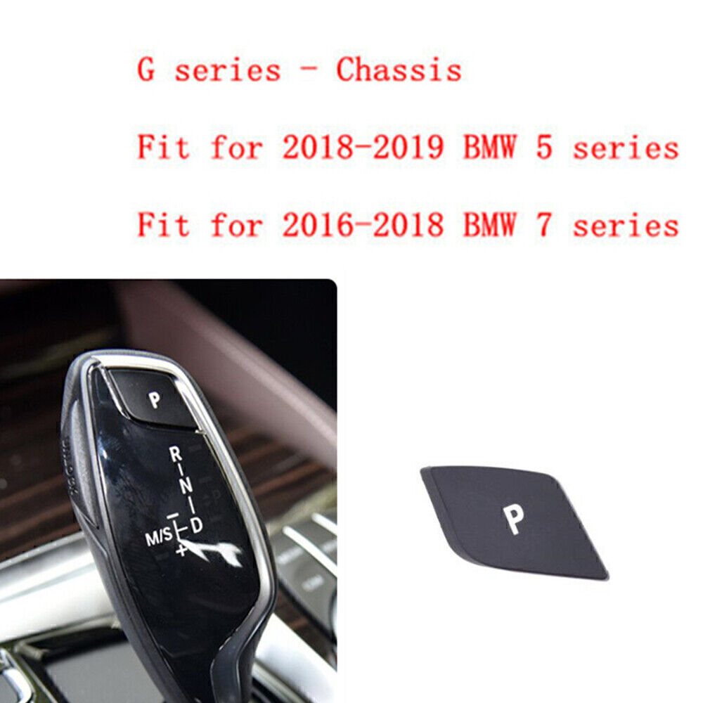 1x Car Gear Shift Knob Lever P Button LHD BLK For BMW G Chassis G30 G38 G12 G11