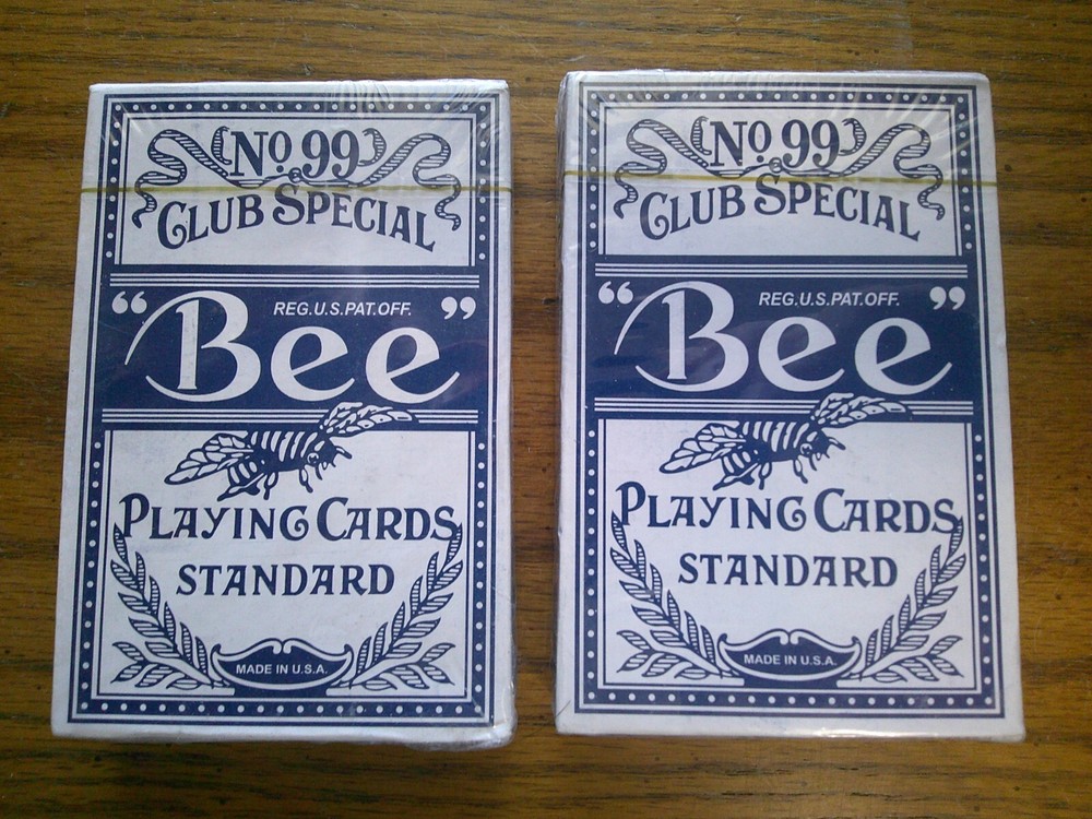 Lot of 2 BEE NO 99 CLUB SPECIAL PLAYING CARDS STANDARD DECK DIAMOND BACK NO. 67