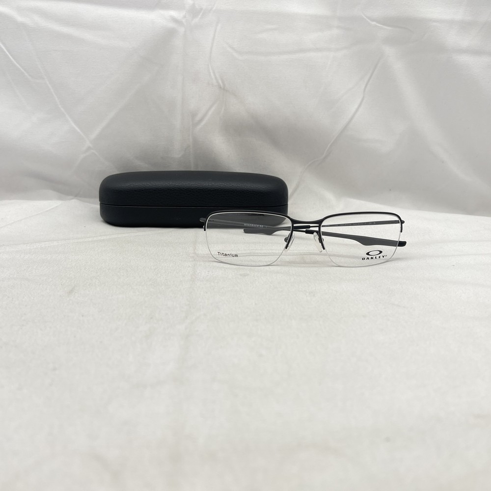 Oakley Wingback SQ Half Rim Titanium Eyeglasses for Men OX5148 Black