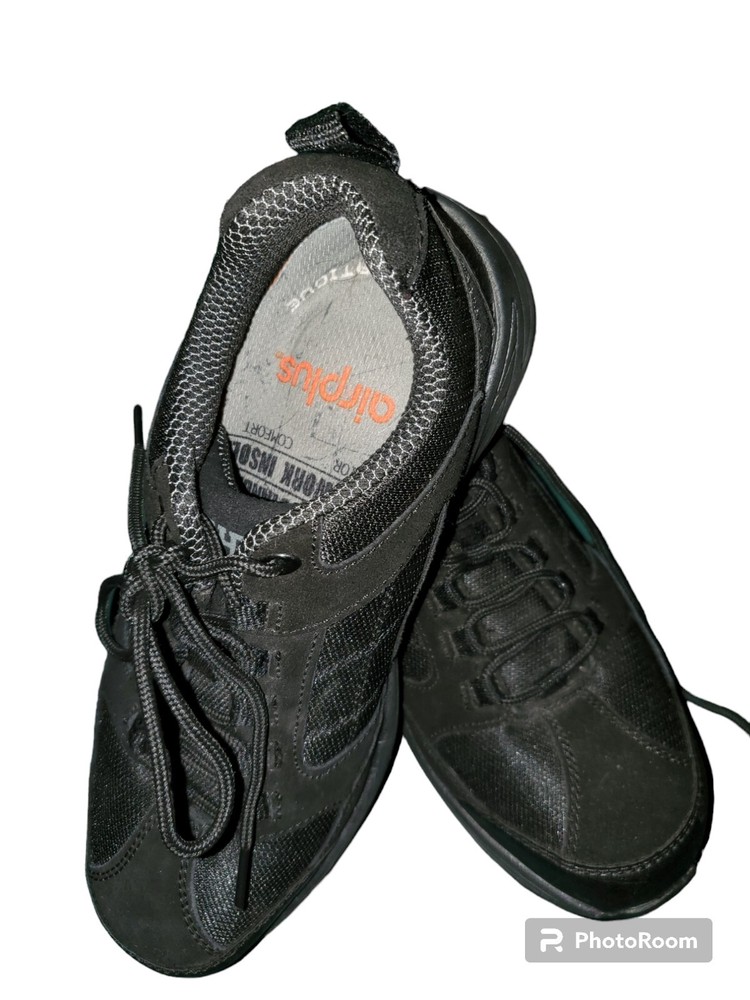 BRAHMA Grate Steel Toe Slip Oil Resistant Work Black Shoes Mens Or Wm Size USA 8