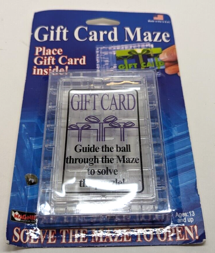 2009 Magnif Gift Card Maze Puzzle Game Unlock Your Card New #1260-image
