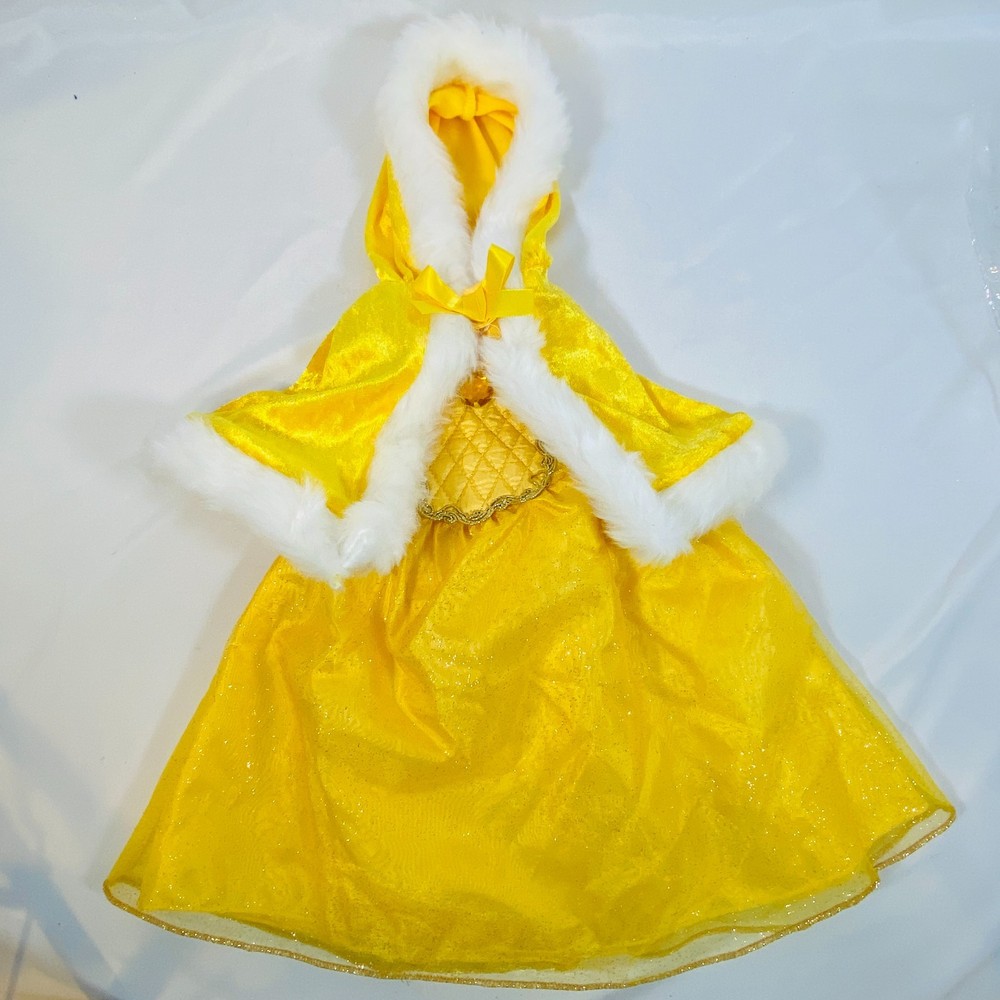 Disney Princess Belle Yellow Fancy Dress & Shawl Set for 18