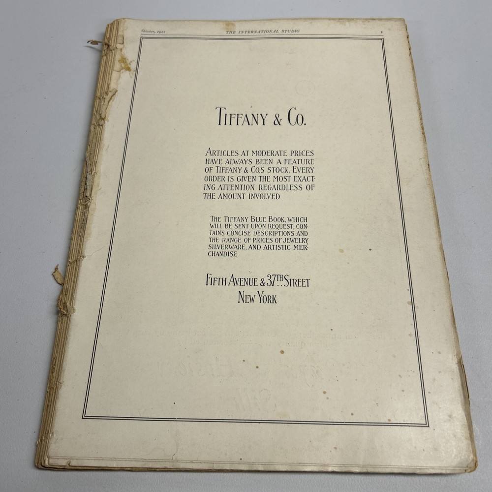 1911 Tiffany & Co Vintage Jewelry Ad 5th Ave & 37th NY Store