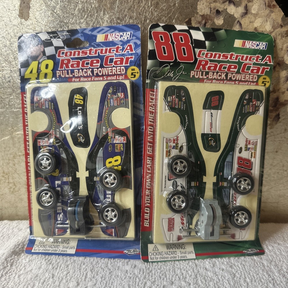 NASCAR Pull Back Race Car Set #88 and #48 Dale Jr Jeff Gordon 2-Pack