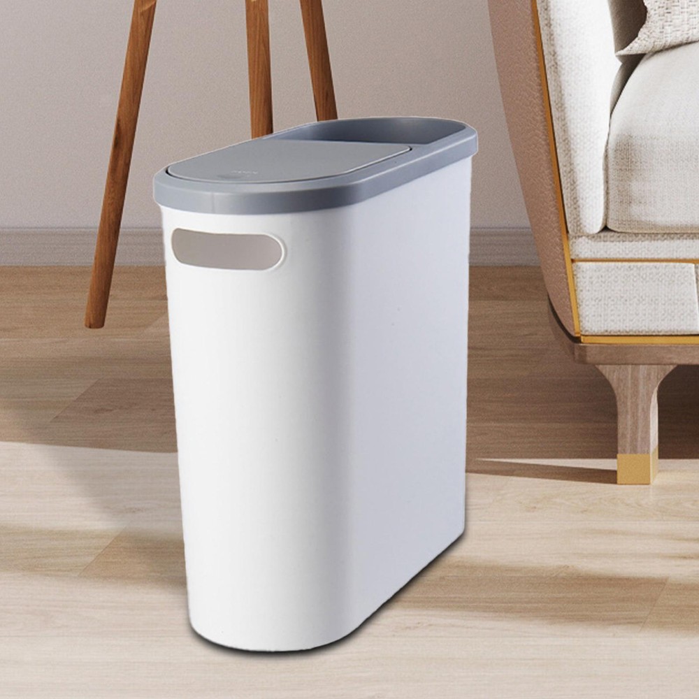 Slim Bathroom Trash Can Home Use Waste Basket for Bedroom Living Room Home