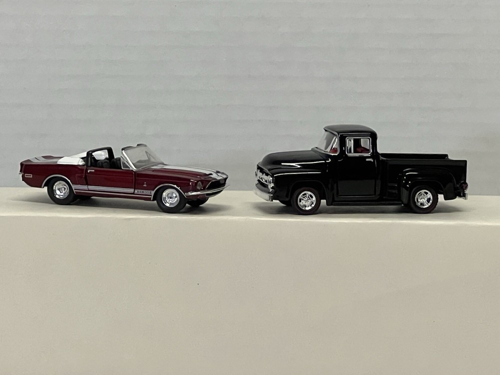 M2 Machines, 1:64 scale Set Of 2. 1968 Shelby GT500 and 1956 FORD F-100 Pickup