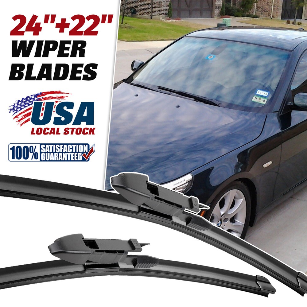 Front Windshield Wiper Blades Pair 24