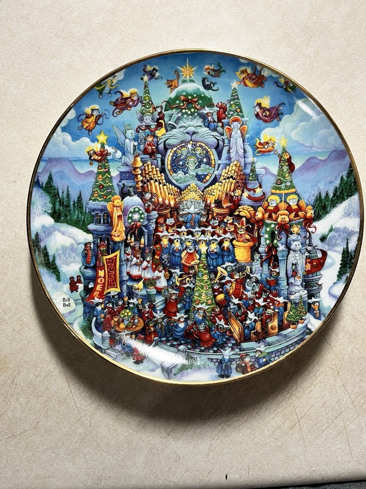Franklin Mint Purr-Ochoa School Bill Bell Plate HA1428 Collectible