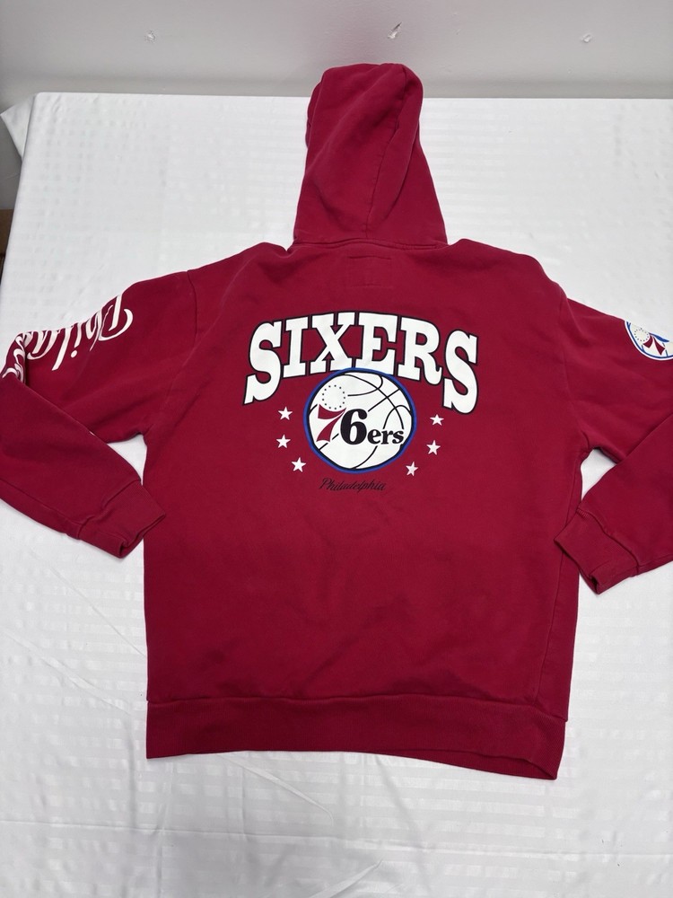 Hollister NBA Basketball philadelphia 76ers hoodie Men’s Size Large Red