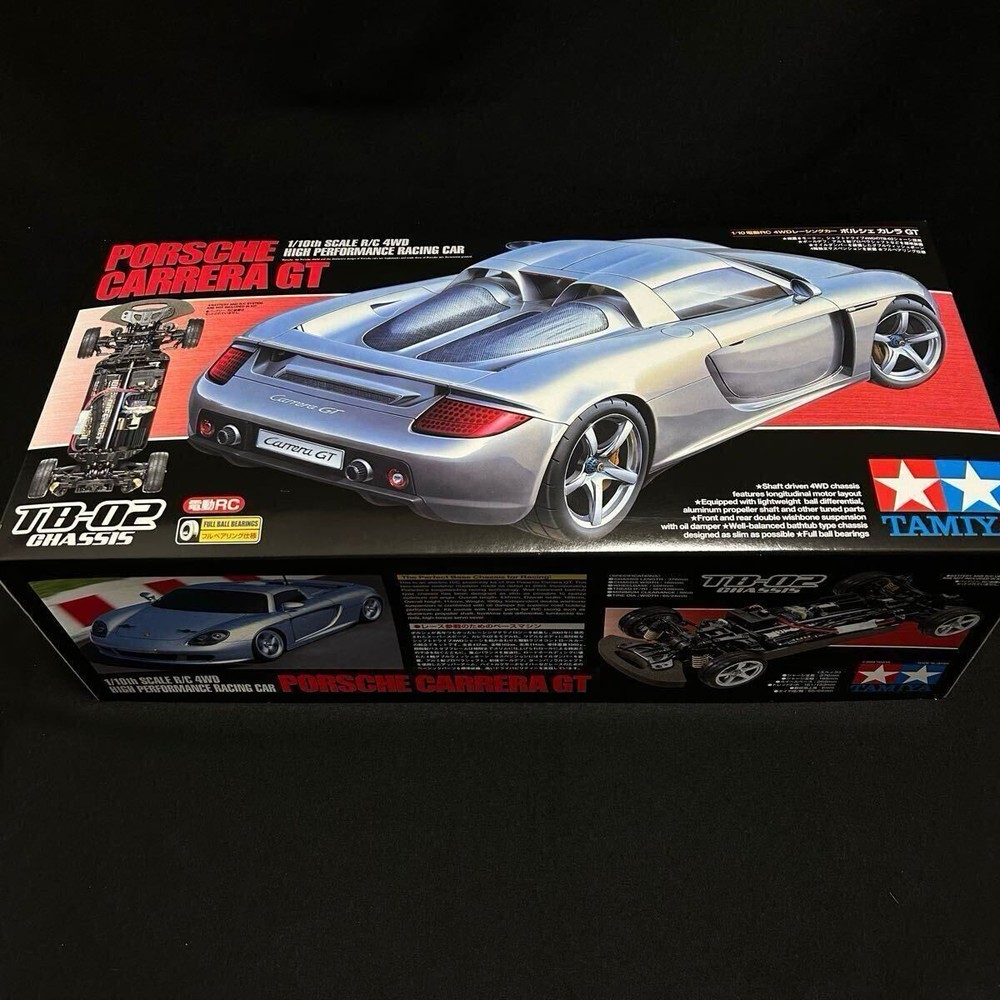 Tamiya 1/10 Porsche Carrera GT RC Kit with TB-02 Chassis and Full Bearings
