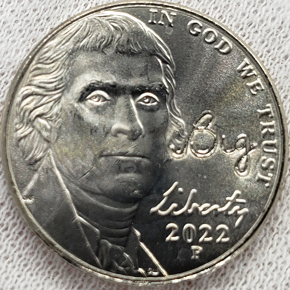 2022 Jefferson Nickel Big (Brother, Sister) Counterstamp Gift Charm Lucky Coin!