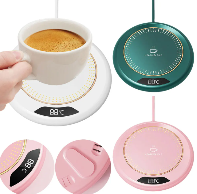 3-Temp USB Coffee Mug Warmer - Electric Beverage Cup Heater