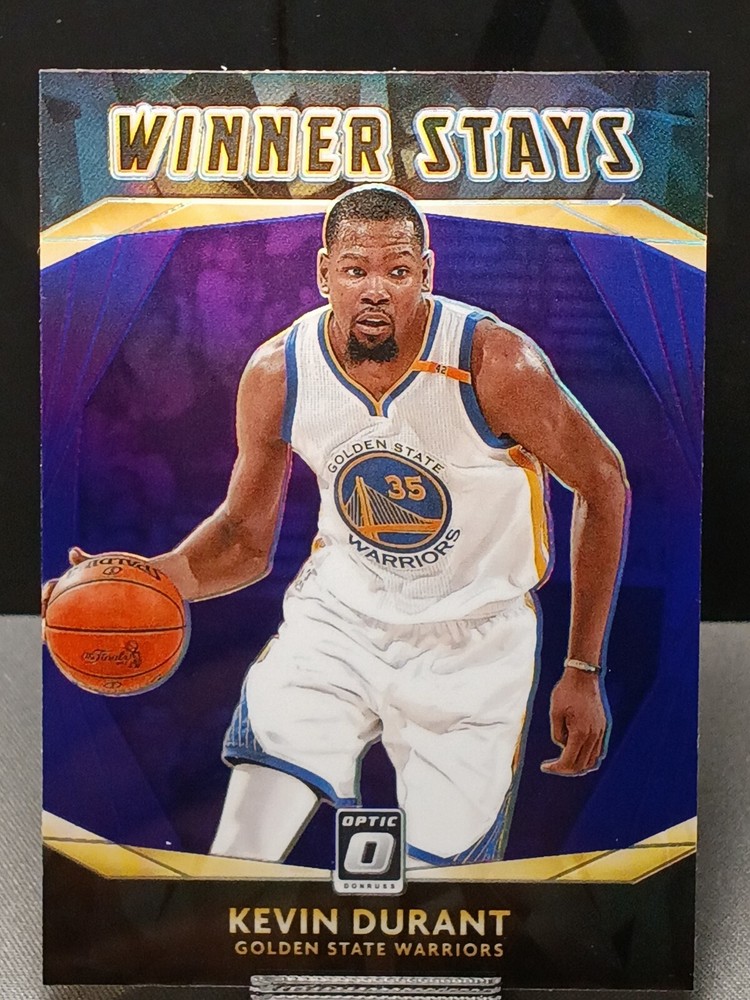 2020-21 Optic #18 Winner Stays Purple Prizm Kevin Durant Golden State Warriors