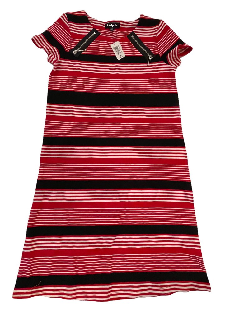 Nuevo con etiquetas Vestido Kidpik Niñas Manga Corta Línea A Talla M 10 Patriótico 4 de Julio NUEVO