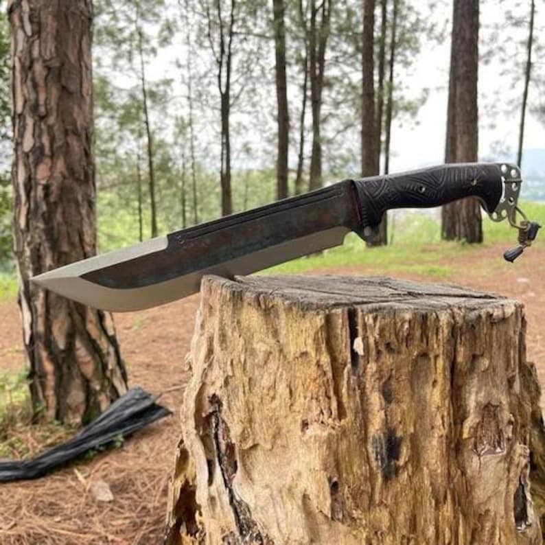 Custom Handmade Carbon Steel Blade Survival Bowie Knife | Hunting Knife| Camping