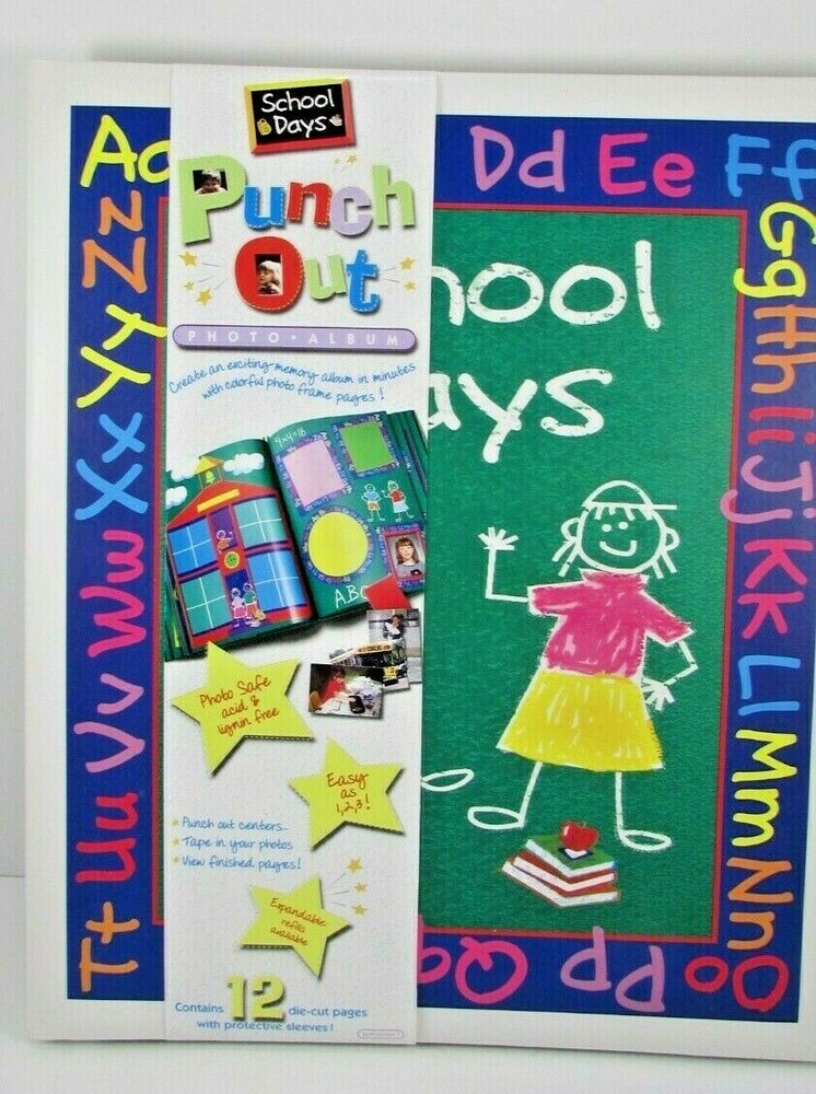 New School Days Punch Out Photo Memory Album By Amscan