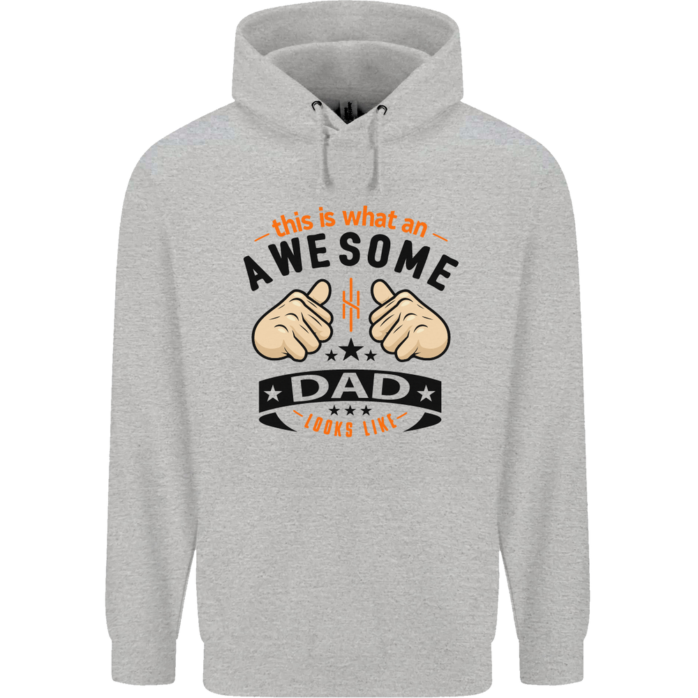 This Is What an Awesome Dad Mens 80% Cotton Hoodie