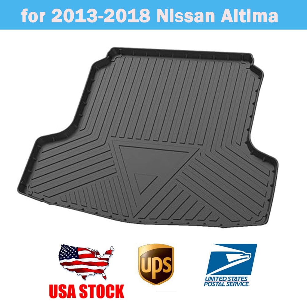 Black Cargo Trunk Tray Liner Floor Mat for Nissan Altima 2013-2018