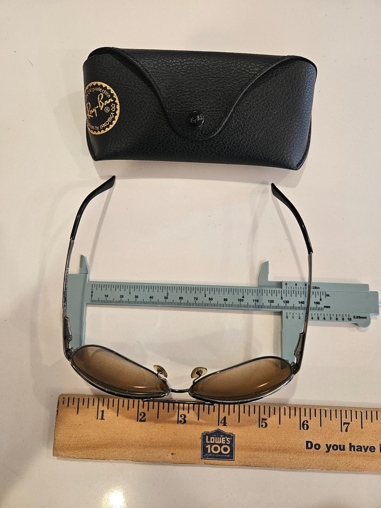 RAY-BAN RB3342 60 12 GUNMETAL FLEX TOP BROWN GRADIENT WARRIOR WRAP SUNGLASSES