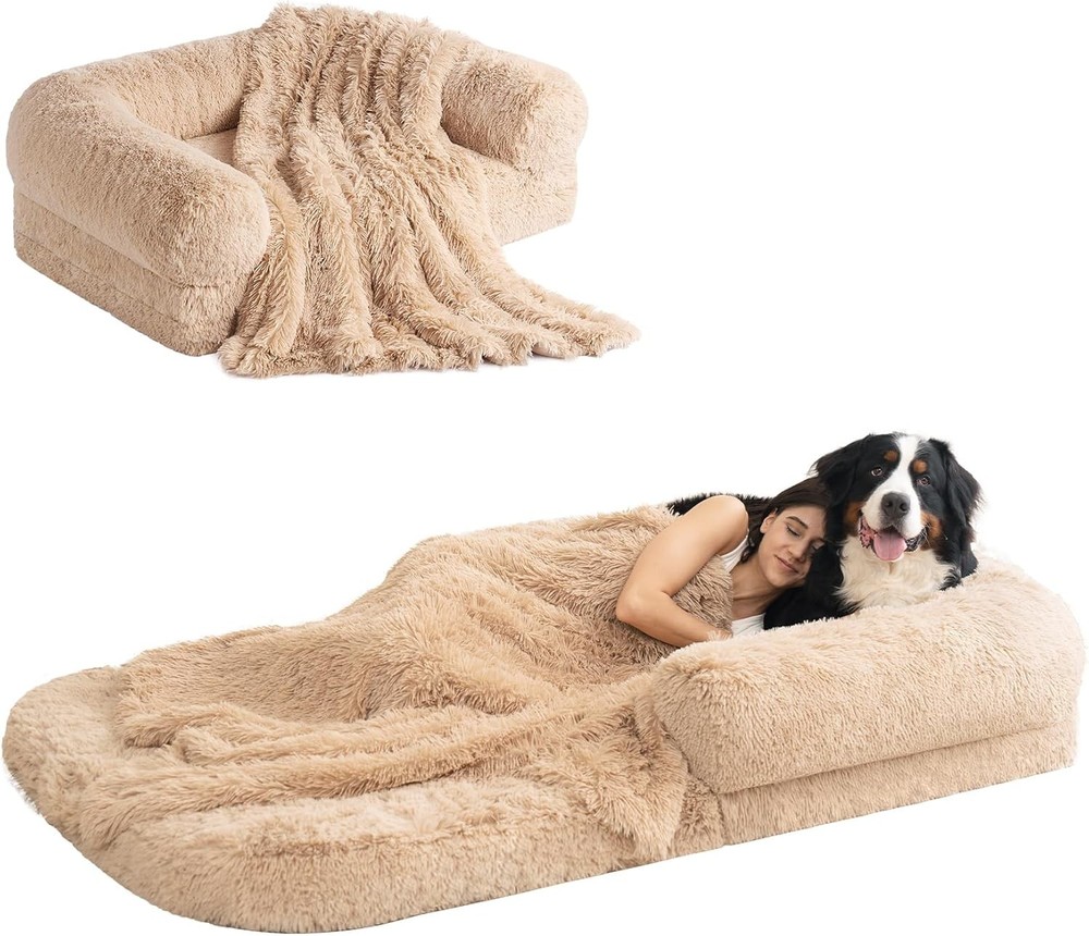 EHEYCIGA Foldable Human Dog Bed, 72