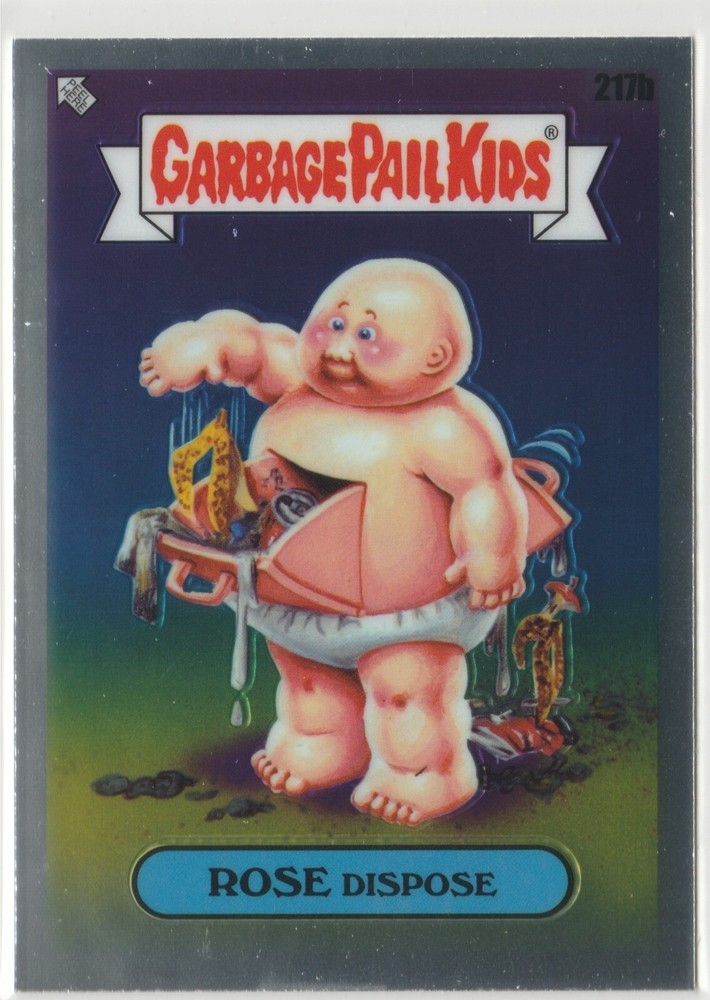 Vintage Rose Dispose #217b GPK Garbage Pail Kids 2023 Chrome Series 6 CS6 Card