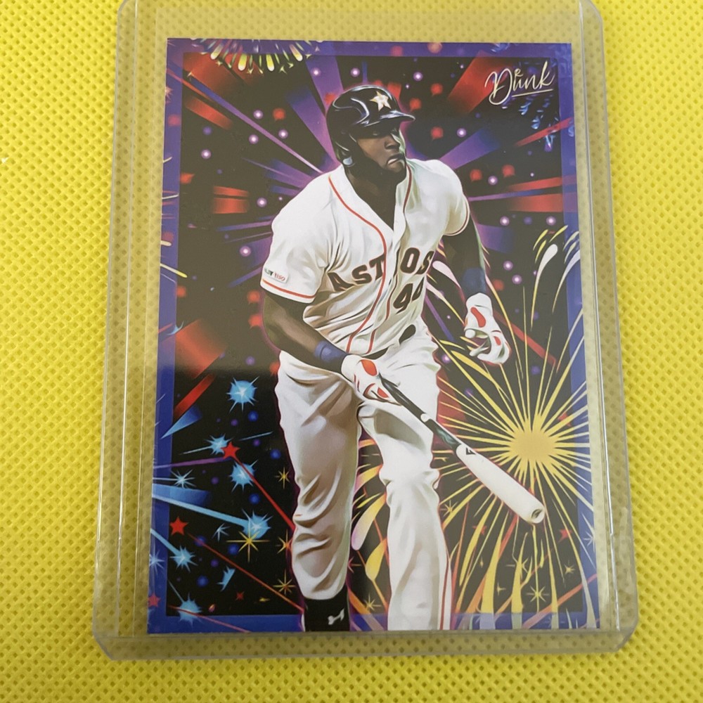 Yordan Alvarez Holographic Rocket Rookie Sketch Card Limited 2/30 Dr Dunk Signed