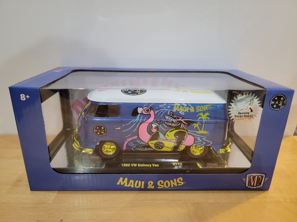 M2 Machines Maui & Sons CHASE 1960 VW Delivery Van R112 23-25 1:24 1/750