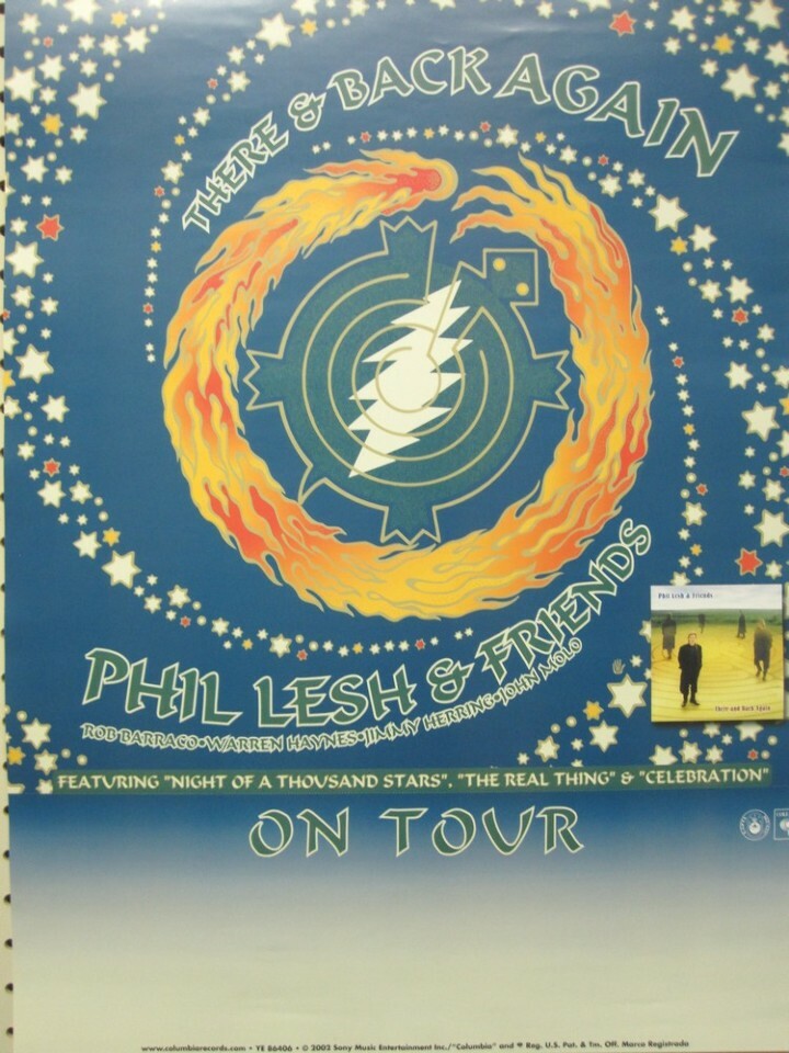 Phil Lesh 2002 There & Back Promo Poster Flawless New Old Stock Grateful Dead