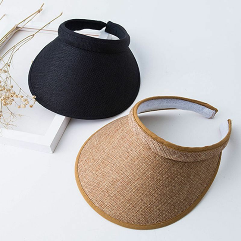 Stylish Women's Wide-Brim UV Protection Clip-On Sun Hat with Large Visor