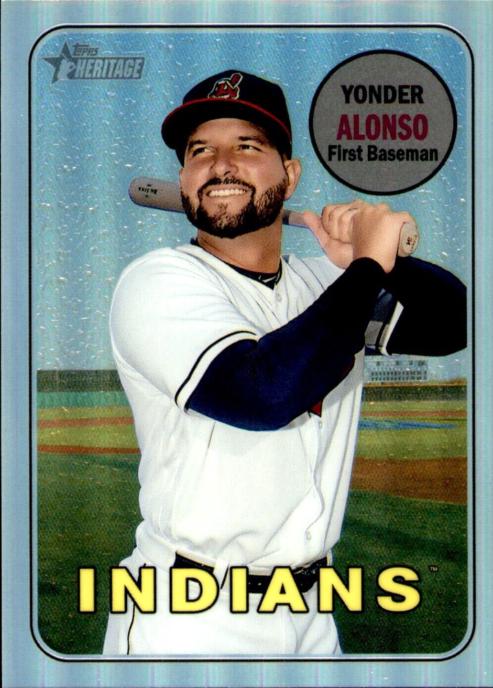 2018 Topps Heritage High Number Yonder Alonso Chrome Refractor #THC-704 -/569