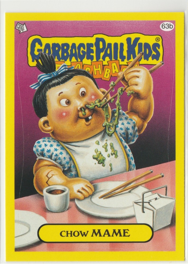 Garbage Pail Kids GPK 2011 Flashback Series 3 FB3 Chow Mame #63b Card
