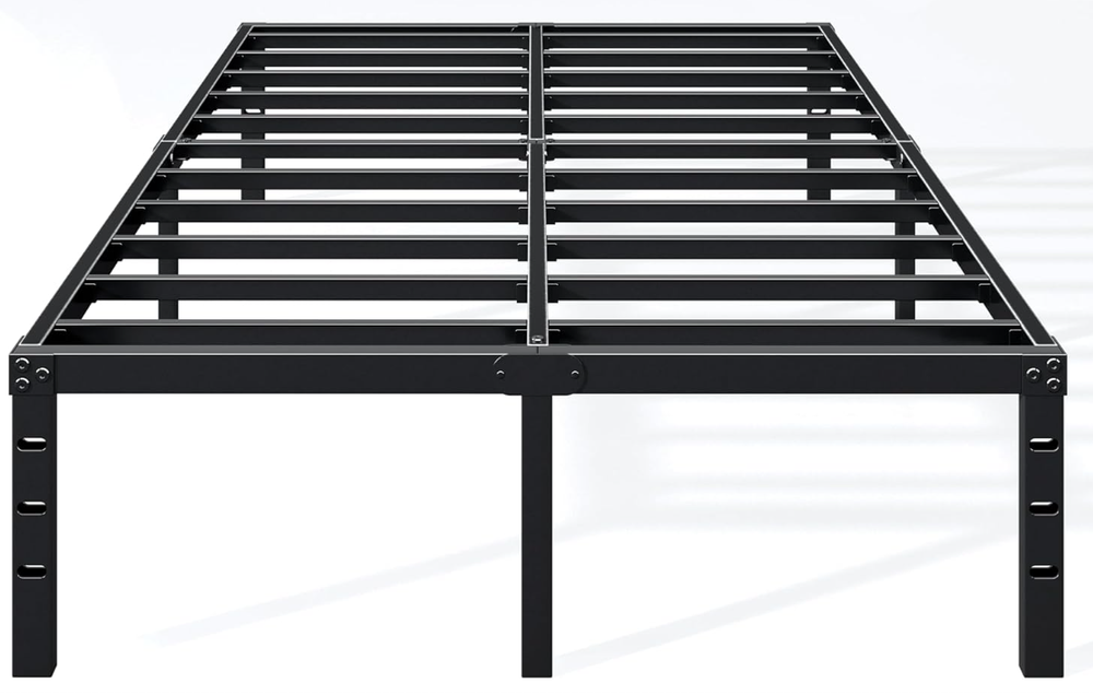 14 Inch King Bed Frame - Sturdy Metal Platform King Size, No Box Spring Needed