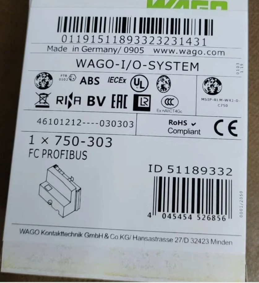 New In Box WAGO 750-303 PLC Module 750-303 750-303