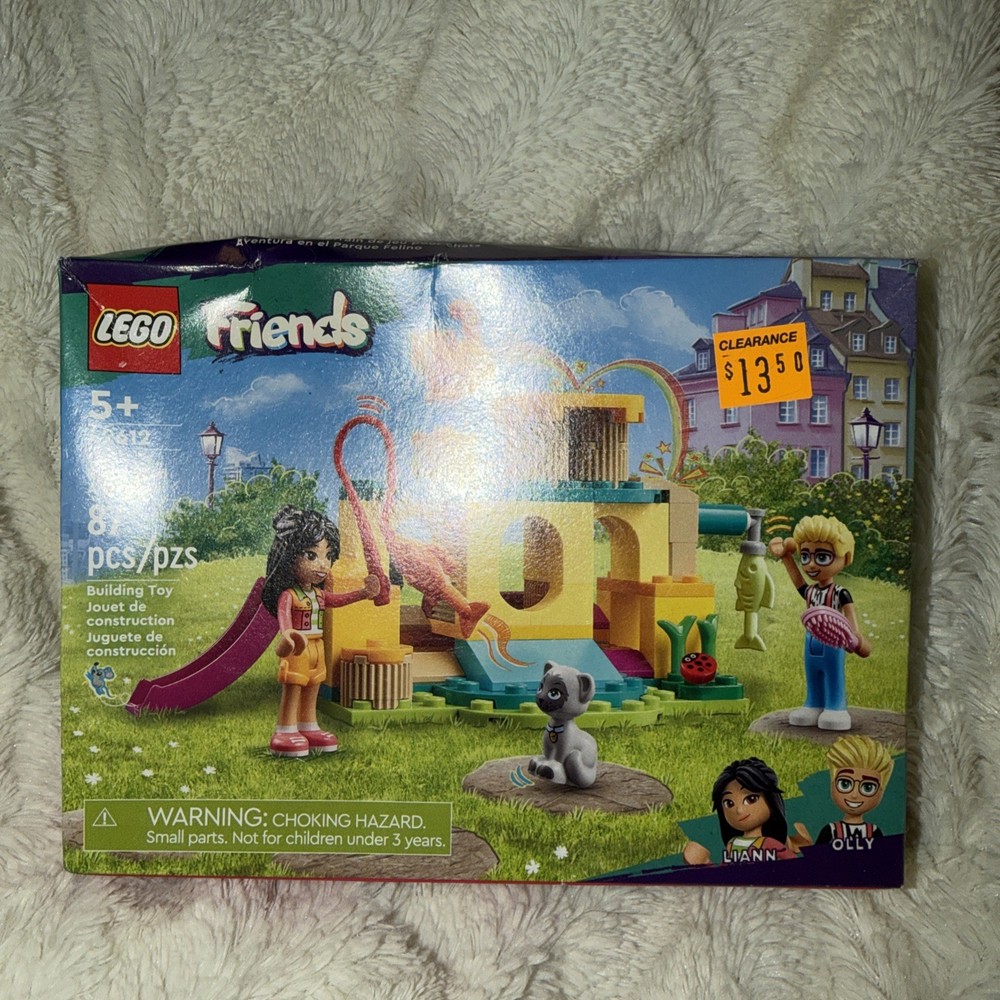 No Tariff Fees.  Lego Friends 87 Pieces Cat Playground Adventure Ages Five Up.