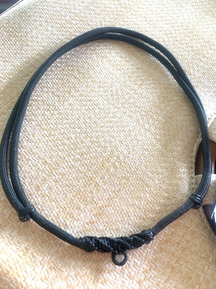 Handmade Black Rope Necklace Lucky Gift Pendant 1 hook 28