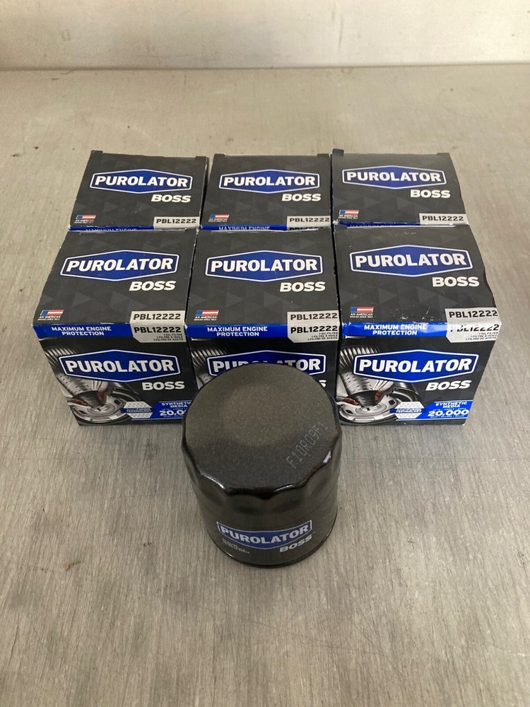 6 Purolator BOSS PBL12222 Oil Filters Case Fits XG10060 PL12222 M1-113A