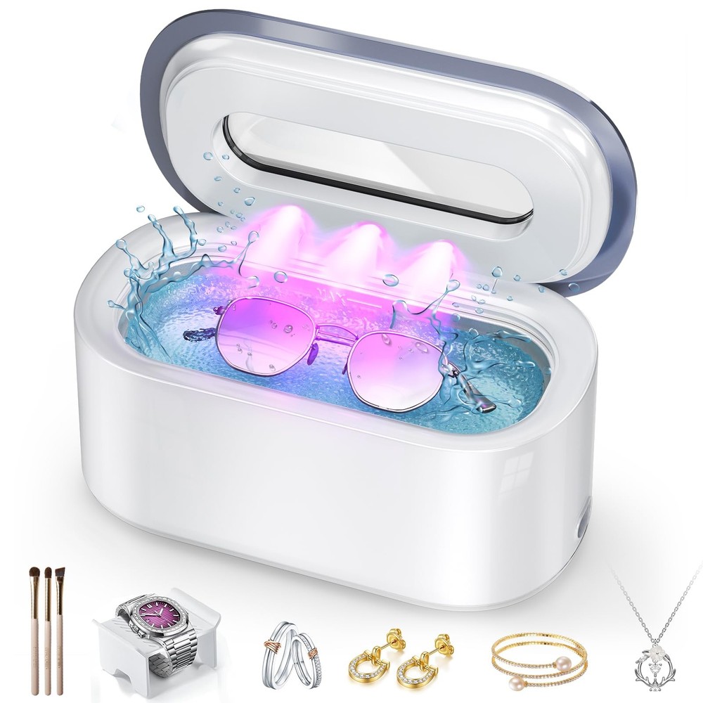 Ultrasonic Jewelry Cleaner 48KHz Professional Cleaning Machine for Jewelry and Small Items