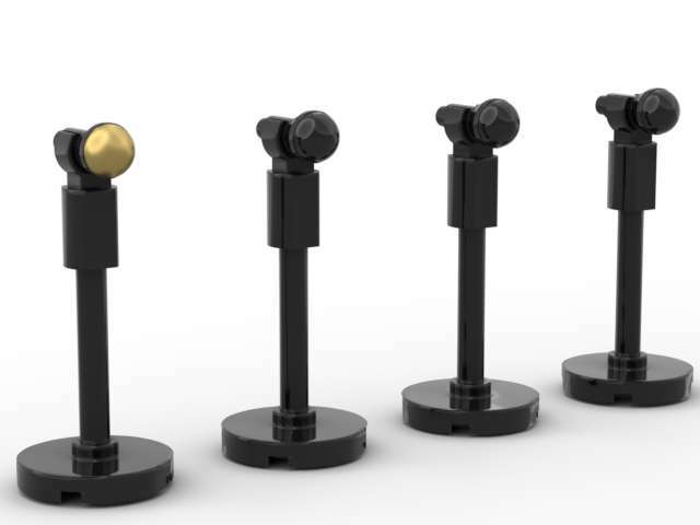 Custom Toy Microphones Stage Music Concert Singer Rapper Rock Metal