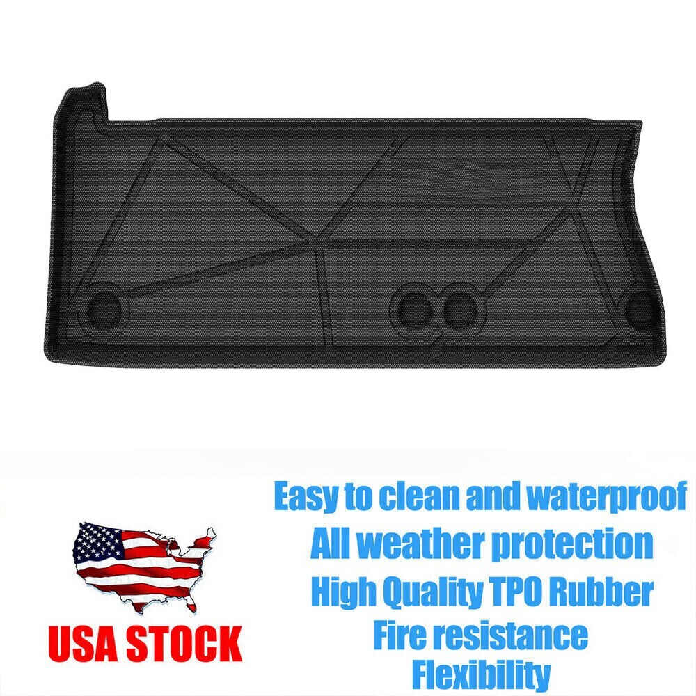 Black Cargo Trunk Liner Carpet Mat for 2021-2025 Toyota Sienna