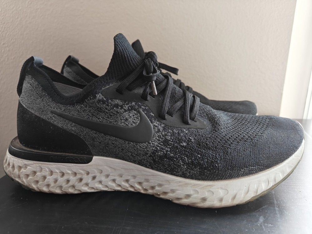 Size 11 - Nike Epic React Flyknit Black