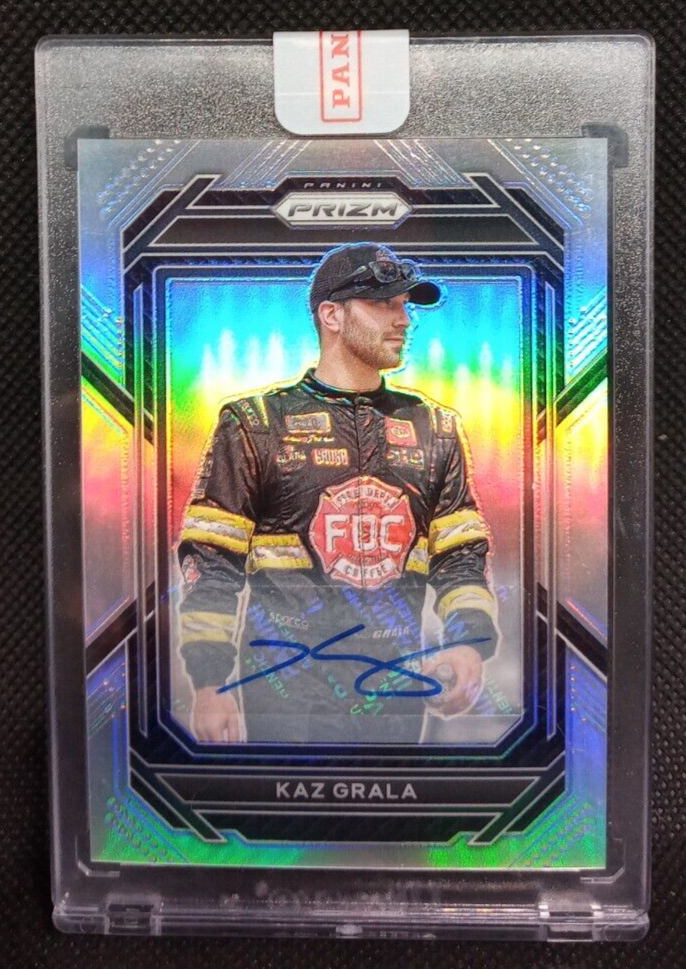 KAZ GRALA #30 AUTOGRAPH AUTO SILVER PRIZM ENCASED NICE !!