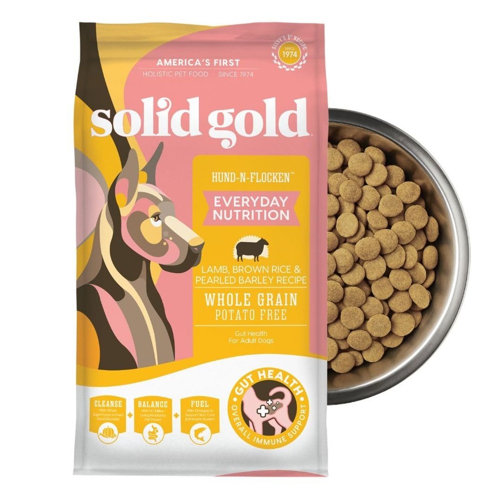 Solid Gold Lamb Dog Food Dry for Adult & Senior Dogs– High Protein 4 Pound